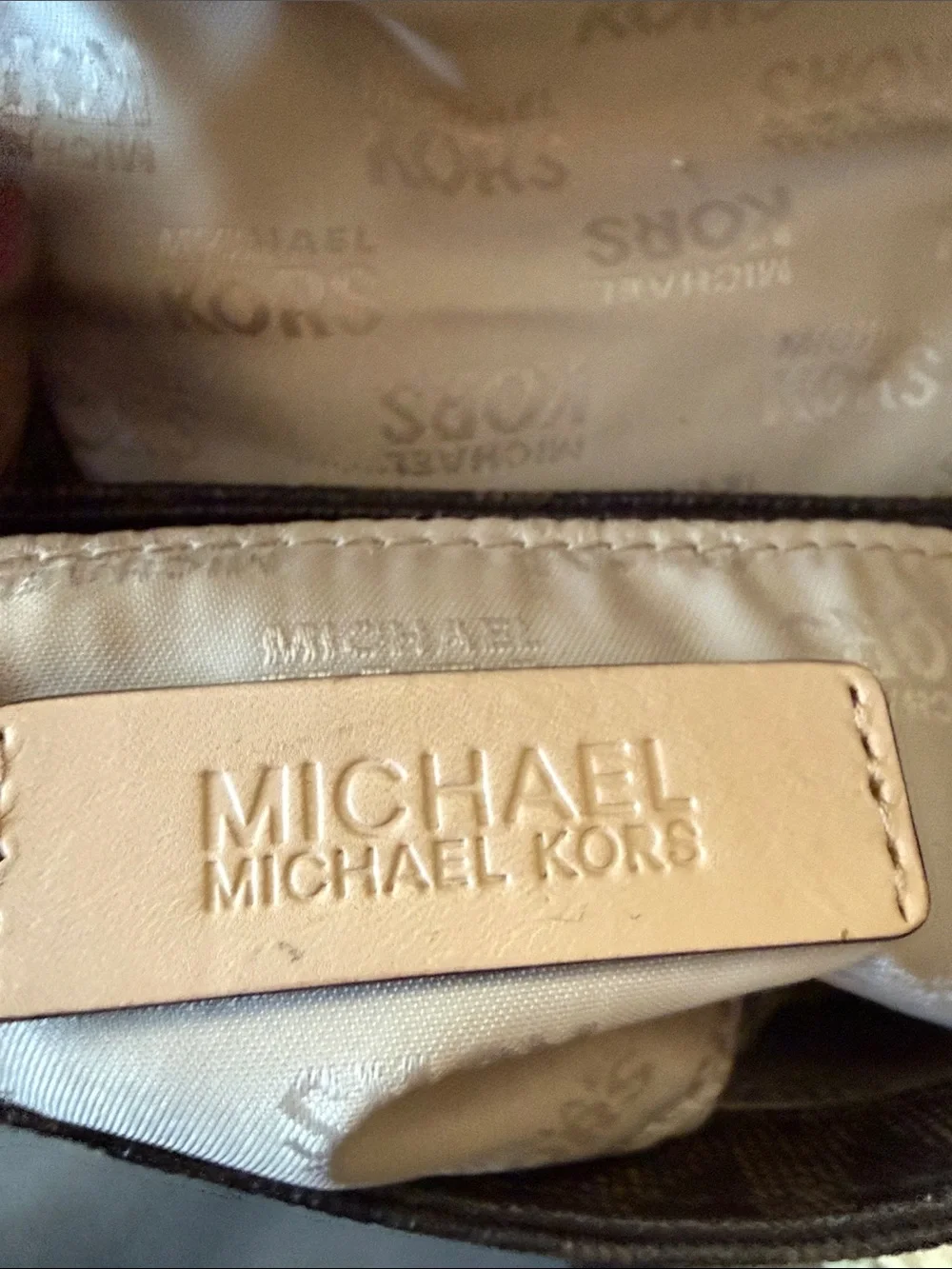 Michael Kors Jet Set Small Flap monogram crossbody, gold  hardware